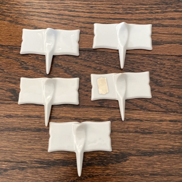 A Set of 5 Vintage Stafford Company Ceramic Cheese Markers/Picks. Made in Japan. - Picture 3 of 3